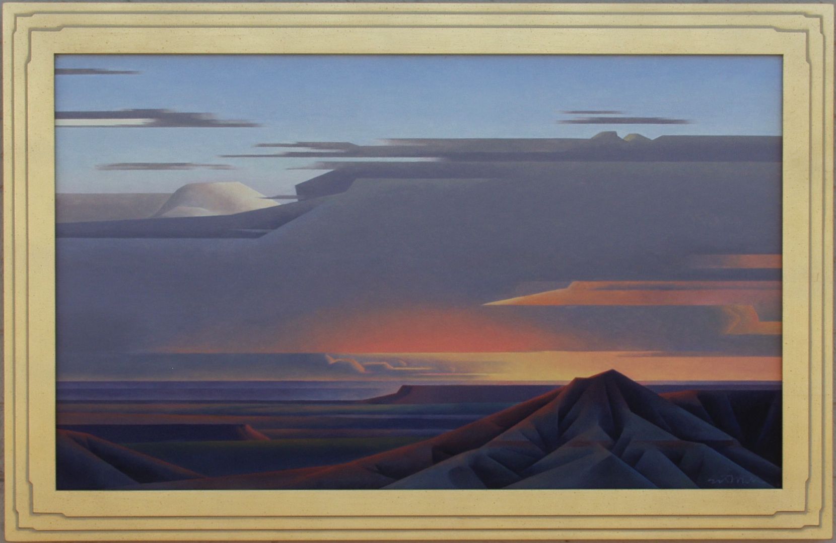 Ed Mell Mesa's Skies 24 x 40 SOLD