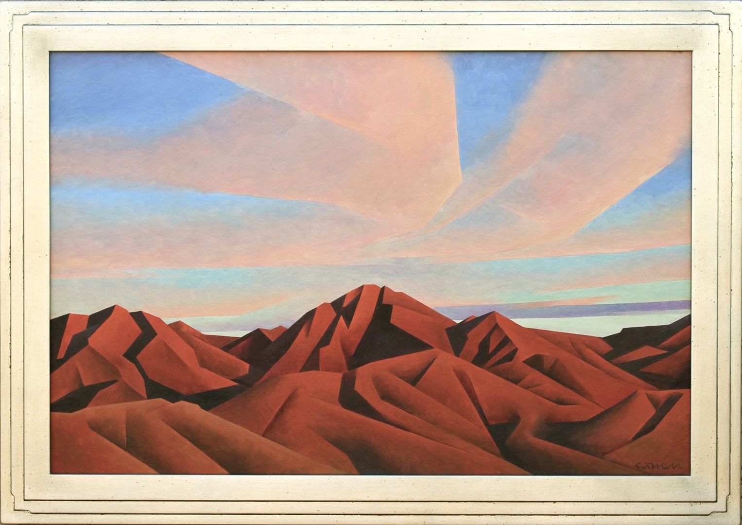 Ed Mell Red Mountain Range 1981 24 x 36 Oil on canvas $18,000.00