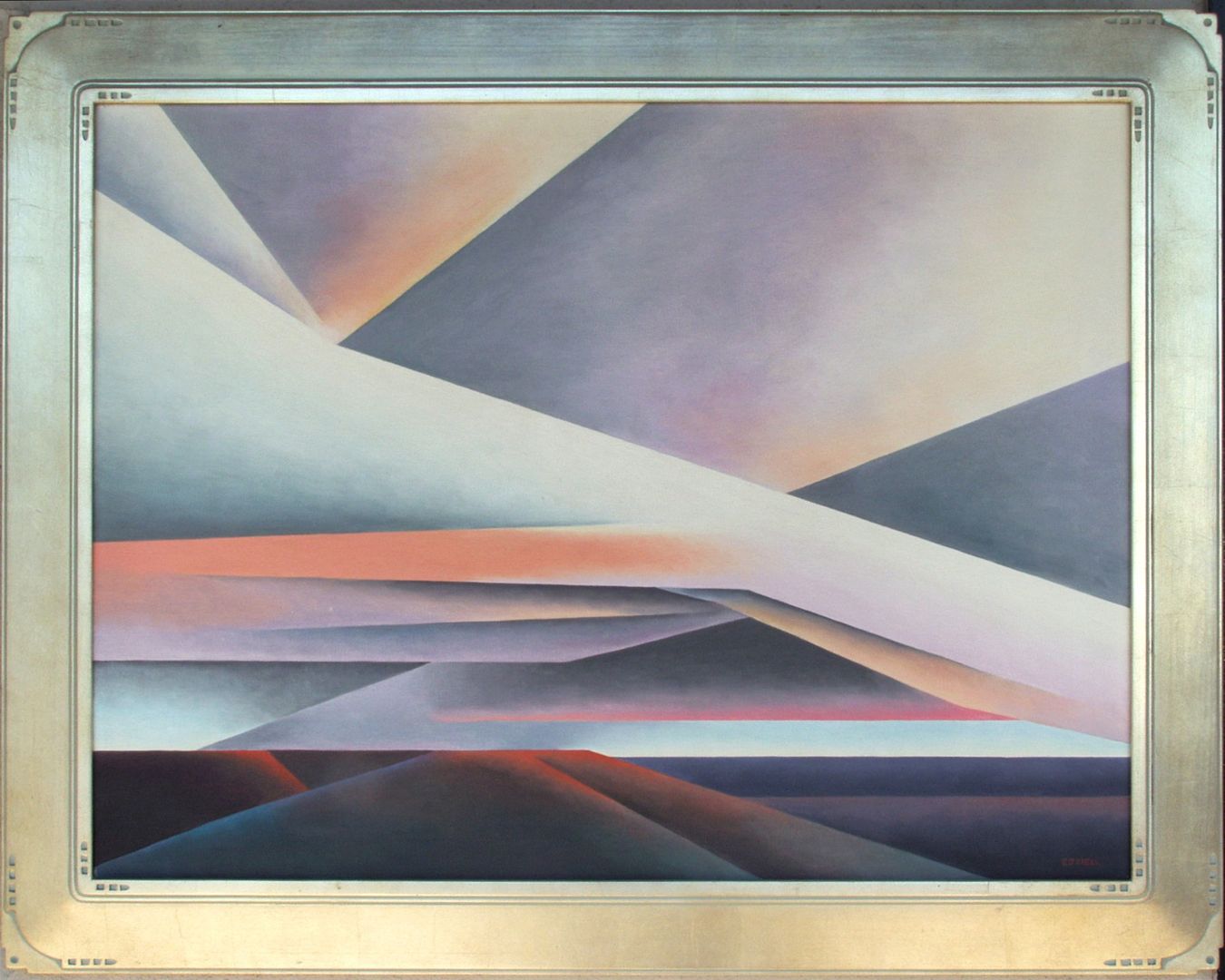 Ed Mell Intersecting Clouds 1980 30 x 40 Oil on canvas $23,500.00