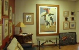 Framed actual size of This Palomino Ain’t No Pal of Mine, Ed Mell, signed lower right. Very Rare, Extra Large Archival Pigment Print, Edition of Five, 54 x 36 inches, 70 x 51, framed with wood tone finish, $14,000.00, gold leaf finish, $15,000.00. Unframed: $11,000.