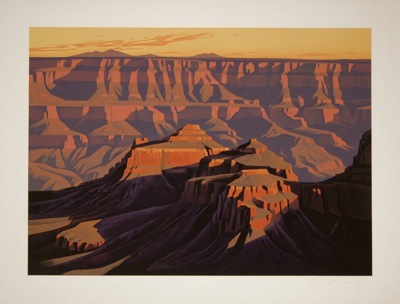 Ed Mell Grand Canyon Stone Lithograph 30 x 40 $950.00