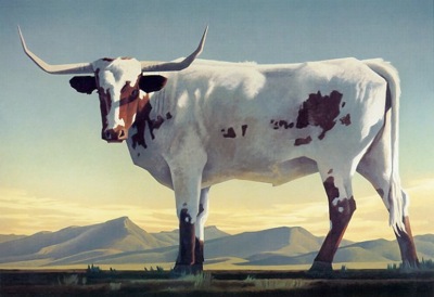 Ed Mell Longhorns 10 x 15 Giclée $350.00