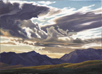 Ed Mell Galiuro Gap 1998 16 x 22 Oil on Linen $7,700.00