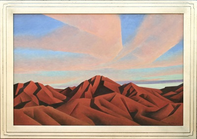 Ed Mell Red Mountain Range 1981 24 x 36 Oil on canvas $18,000.00